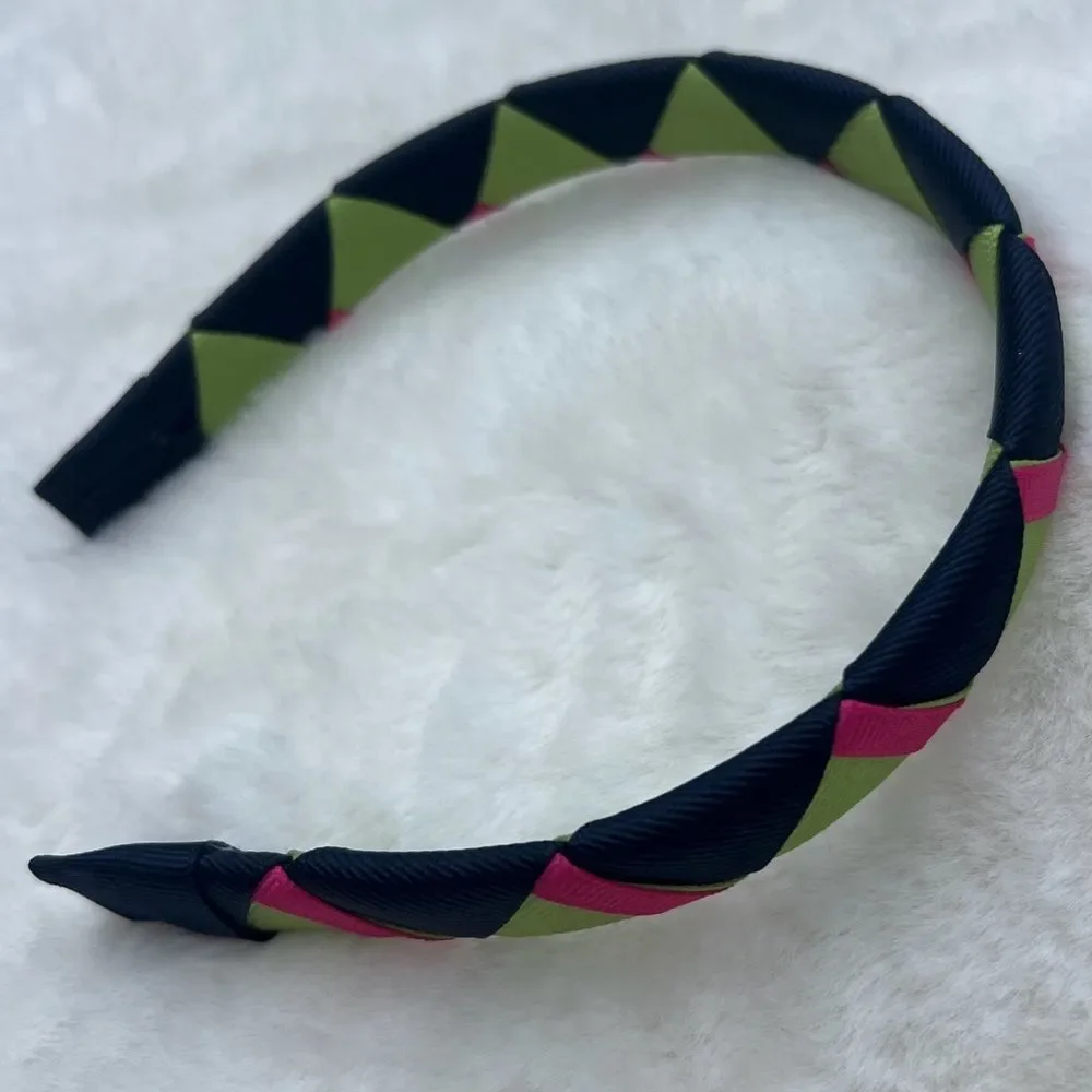 Bundle of 10 Colorful Girl’s Ribbon Headband Set